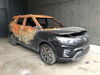 Voiture accidenté Ssang yong Tivoli Grand SUV 2021 1.5 T-GDi 16V SUV  Benzine 1.597cc 120kW (163pk) FWD 2021/9