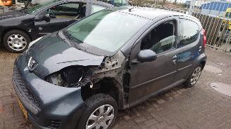 uszkodzony samochody osobowe Peugeot 107 2012 1.0 12v 1KRFE Grijs KTA onderdelen 2012/2
